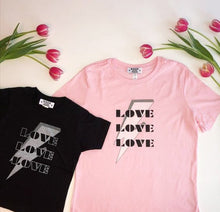 Load image into Gallery viewer, Love Love Love Tee in Pink